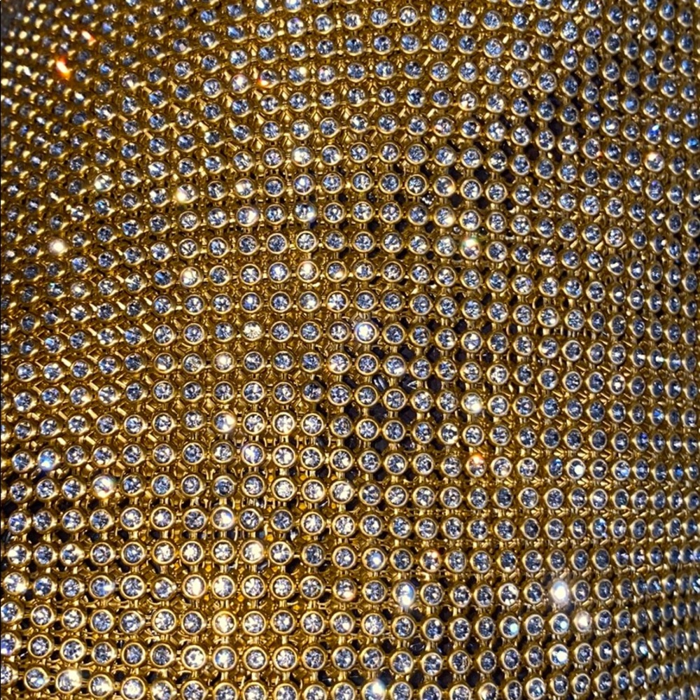 🎉Just In🎉Backless Metal Mesh Halter Crop Top - Picture 5 of 6